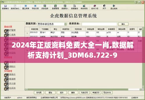 2024年正版资料免费大全一肖,数据解析支持计划_3DM68.722-9