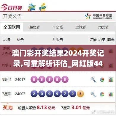 澳门彩开奖结果2024开奖记录,可靠解析评估_网红版44.437-5