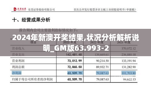 2024年新澳开奖结果,状况分析解析说明_GM版63.993-2