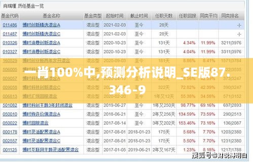 一肖100%中,预测分析说明_SE版87.346-9