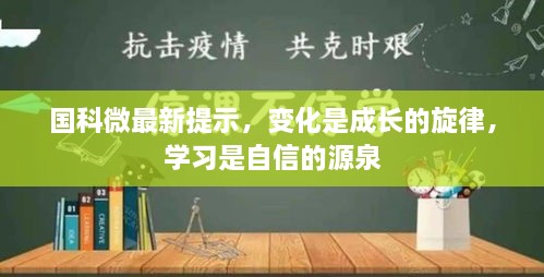 国科微最新提示，变化与成长之歌，学习与自信之源