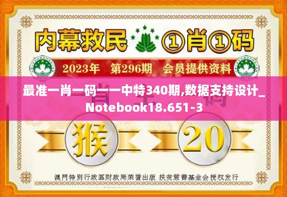 最准一肖一码一一中特340期,数据支持设计_Notebook18.651-3