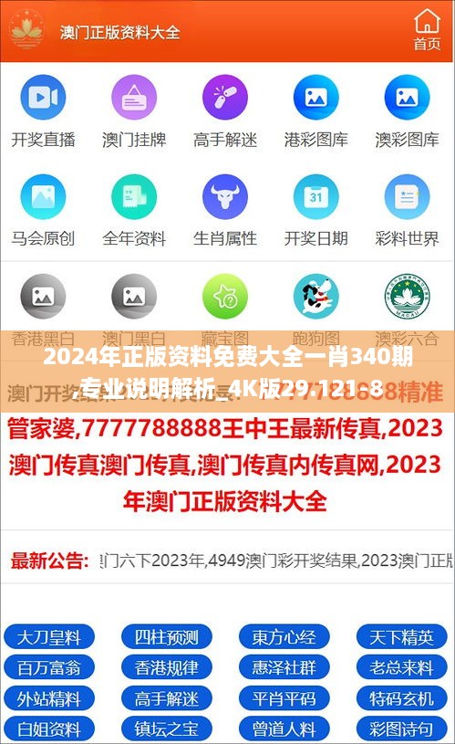 2024年正版资料免费大全一肖340期,专业说明解析_4K版29.121-8