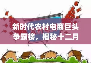 新时代农村电商巨头争霸榜，最新农村电商平台排名与创新科技力量揭秘