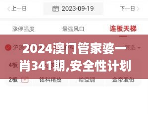 2024澳门管家婆一肖341期,安全性计划解析_高级款5.247