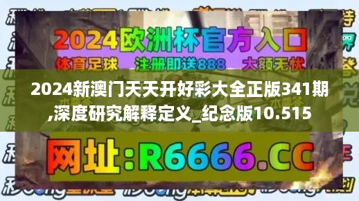 2024新澳门天天开好彩大全正版341期,深度研究解释定义_纪念版10.515