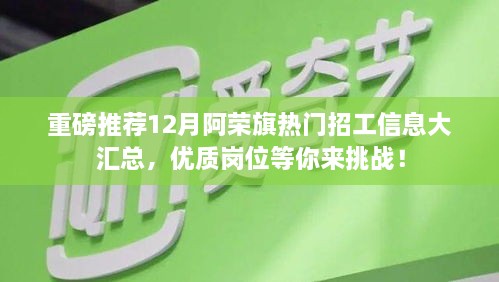 12月阿荣旗热门招工信息汇总，优质岗位挑战，等你来战！