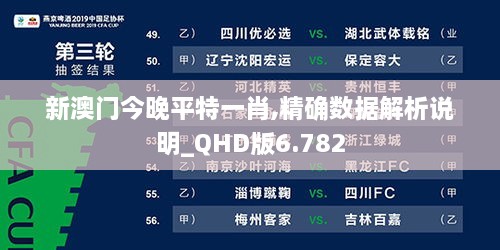 新澳门今晚平特一肖,精确数据解析说明_QHD版6.782