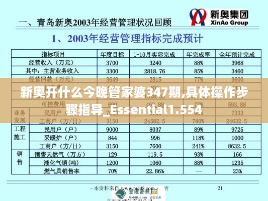 新奥开什么今晚管家婆347期,具体操作步骤指导_Essential1.554