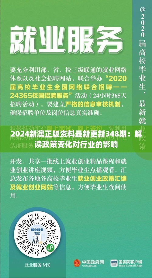 2024新澳正版资料最新更新348期：解读政策变化对行业的影响