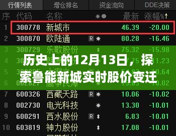 鲁能新城实时股价变迁，历史12月13日的深度探索