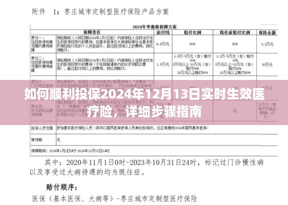 实时生效医疗险投保攻略，2024年12月13日开始，详细步骤指南