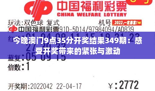 今晚澳门9点35分开奖结果349期：感受开奖带来的紧张与激动