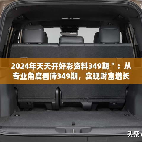 2024年天天开好彩资料349期＂：从专业角度看待349期，实现财富增长