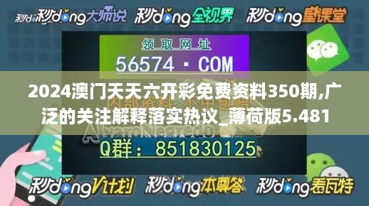 2024澳门天天六开彩免费资料350期,广泛的关注解释落实热议_薄荷版5.481