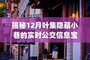 探索叶集隐藏小巷，实时公交信息与特色小店的独特魅力揭秘