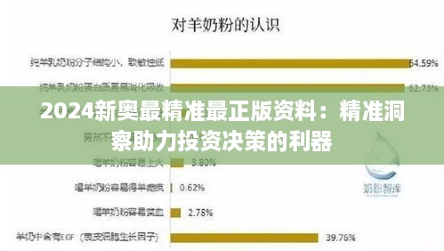 2024新奥最精准最正版资料：精准洞察助力投资决策的利器