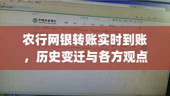 农行网银转账实时到账，历史演变与多方观点探讨