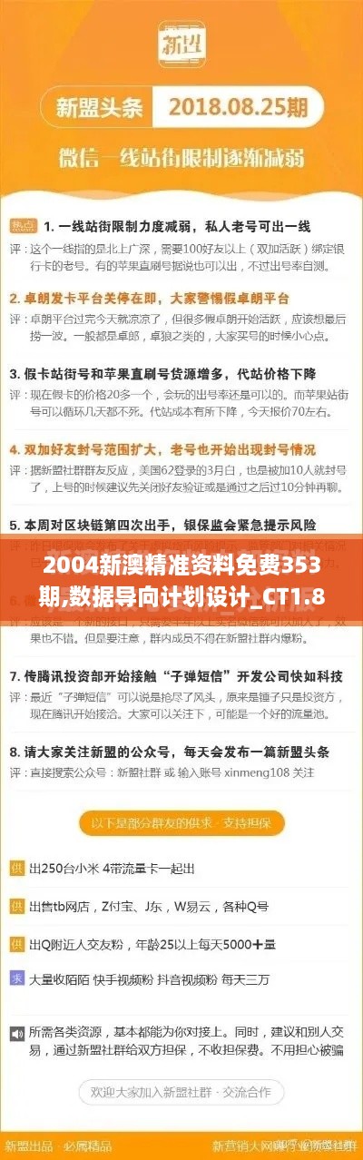 2004新澳精准资料免费353期,数据导向计划设计_CT1.871