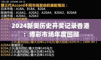 2024新奥历史开奖记录香港：博彩市场年度回顾