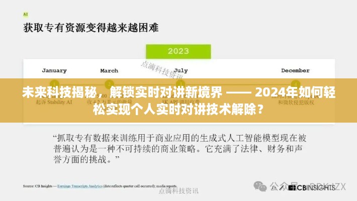 揭秘未来科技，实时对讲新境界 —— 个人实时对讲技术解除的2024展望