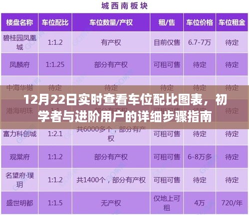 初学者与进阶用户车位配比图表实时查看指南（12月22日版）