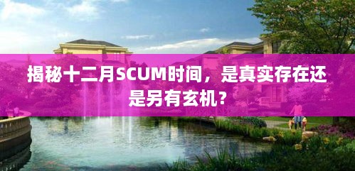 揭秘十二月SCUM时间真相，真实存在还是另有玄机？