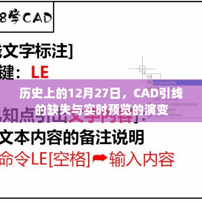 历史上的CAD软件演变，缺失引线与实时预览的发展