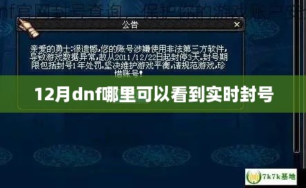 DNF实时封号查询地址