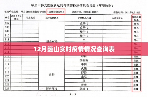 巍山实时疫情查询表（最新更新）