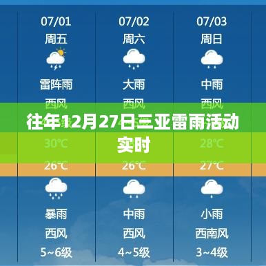 三亚往年12月27日雷雨活动实时记录