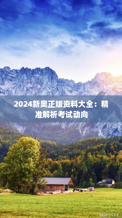 2024新奥正版资料大全：精准解析考试动向