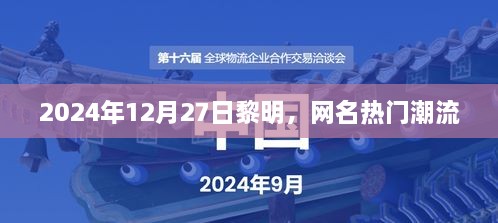 2024年黎明热门潮流网名趋势解析