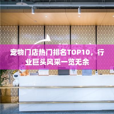 宠物门店热门排名TOP10，行业巨头风采一览无余