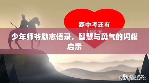 少年师爷励志语录，智慧与勇气的闪耀启示